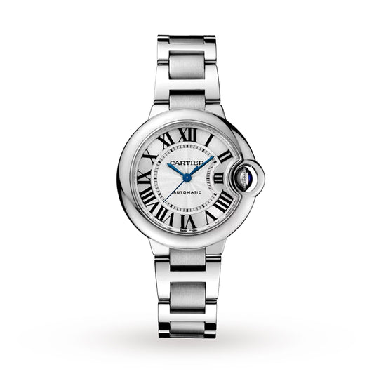 Ballon Bleu de Cartier 33 Watch - 33mm, Steel, Silver Dial, Ref. WSBB0044