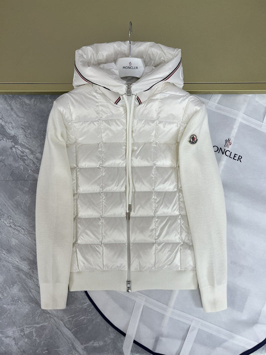 Moncler Hooded Knit Quilted Jacket — hero