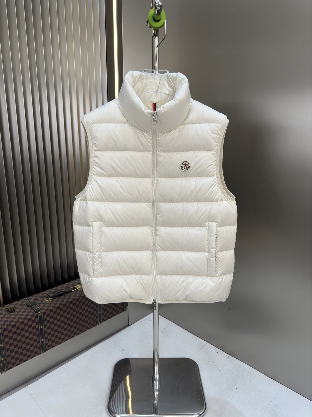 Moncler Quilted Stand-Collar Down Vest — front
