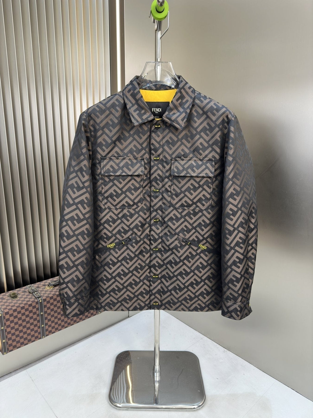 Fendi Quilted Monogram Jacket — front